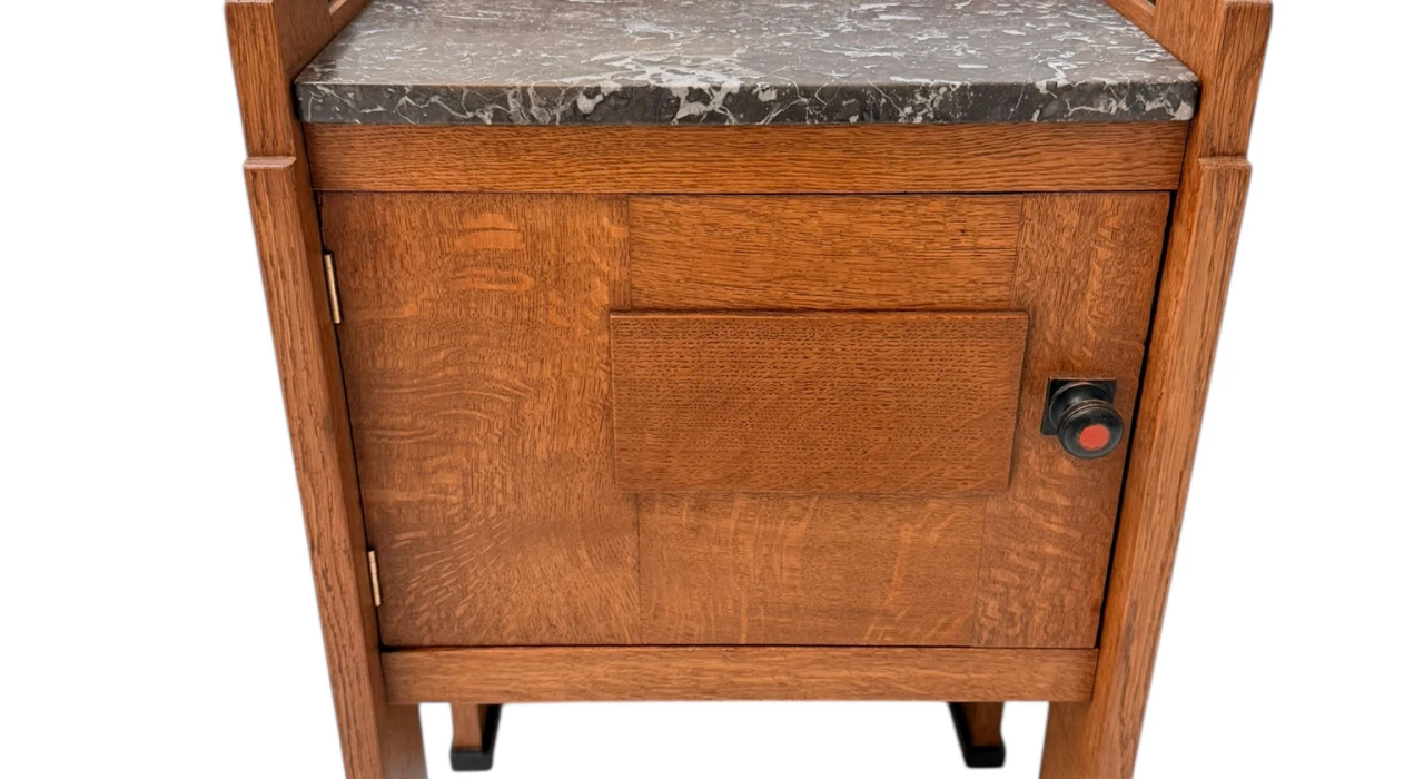 Art Deco Modernist Nightstand or Bedside Cabinet, 1920s